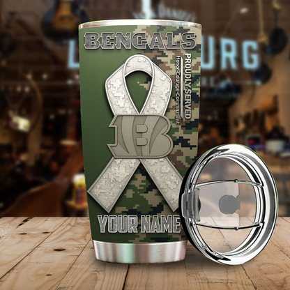 Premium NFL CIN Proudly Served Tumbler V1 NMD TTV