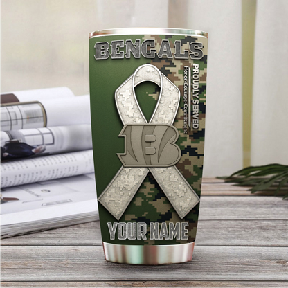 Premium NFL CIN Proudly Served Tumbler V1 NMD TTV