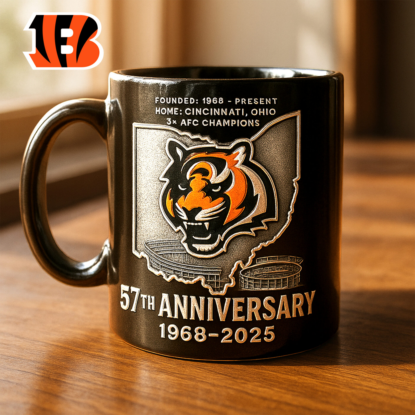Premium NFL CIN The Anniversary Mug V1 NAK