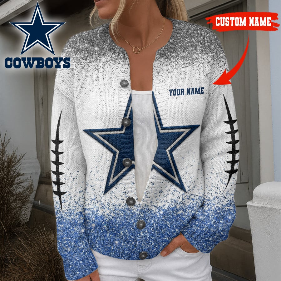 Premium NFL DAL Cozy Knit Cardigan V1 NMD NHM