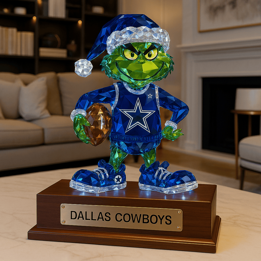 Premium NFL DAL Crystal Style Desktop Ornament V1 NMD  TTV