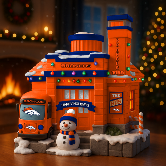 Premium NFL DEN Christmas Acrylic Plaque V8 NMD TTV