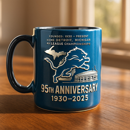 Premium NFL DET The Anniversary Mug V1 NAK