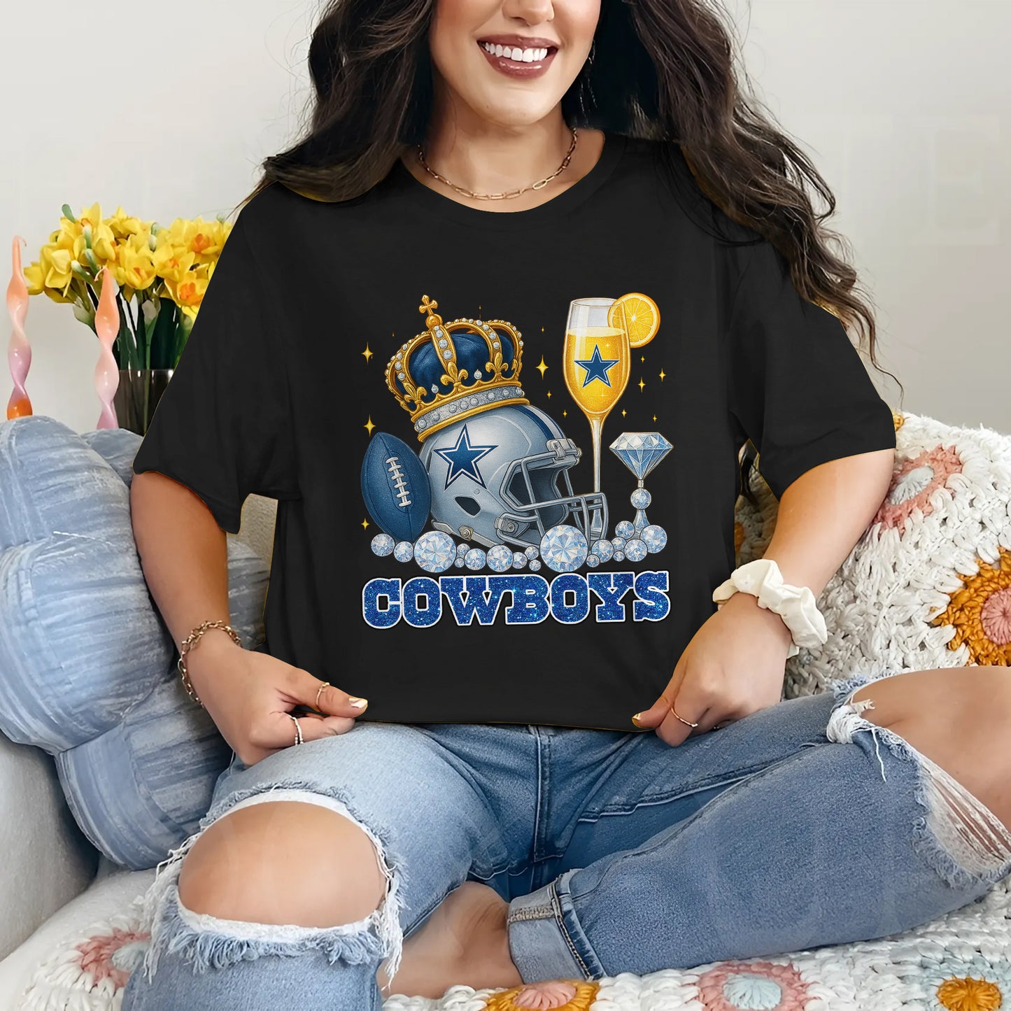 Premium NFL DLCB Diamond  T-shirt V5 NMD NHM