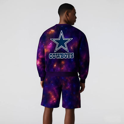 Premium NFL DLCB Full Set Long Sweatshirt And Short Pants V1 NMD NHM