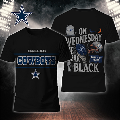 Premium NFL DLCB On Wednesday We Wear Black T-shirt V4 NMD TTV