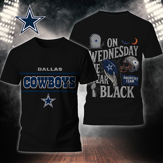 Premium NFL DLCB On Wednesday We Wear Black T-shirt V4 NMD TTV