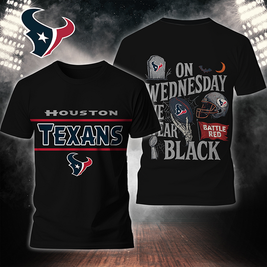 Premium NFL HTX On Wednesday We Wear Black T-shirt V4 NMD TTV
