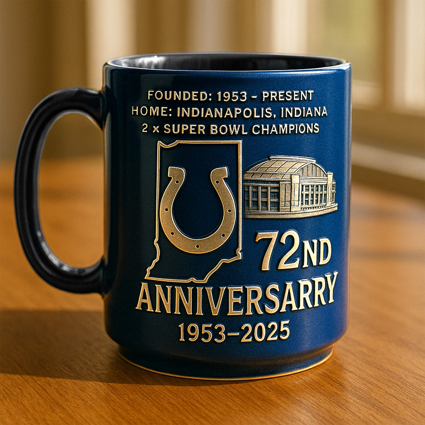 Premium NFL IND The Anniversary Mug V1 NAK