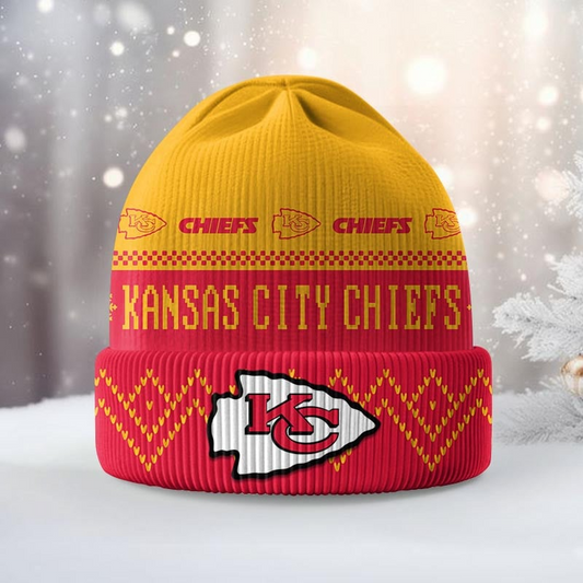 Premium NFL KC Beanie Hat V1 NMD TTV