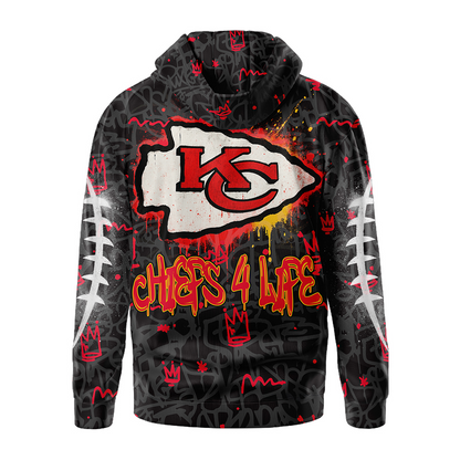 Premium NFL KC Special Graffiti Hoodie V2 NMD  TTV