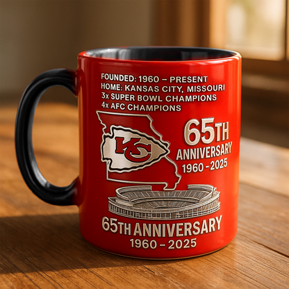 Premium NFL KC The Anniversary Mug V1 NAK