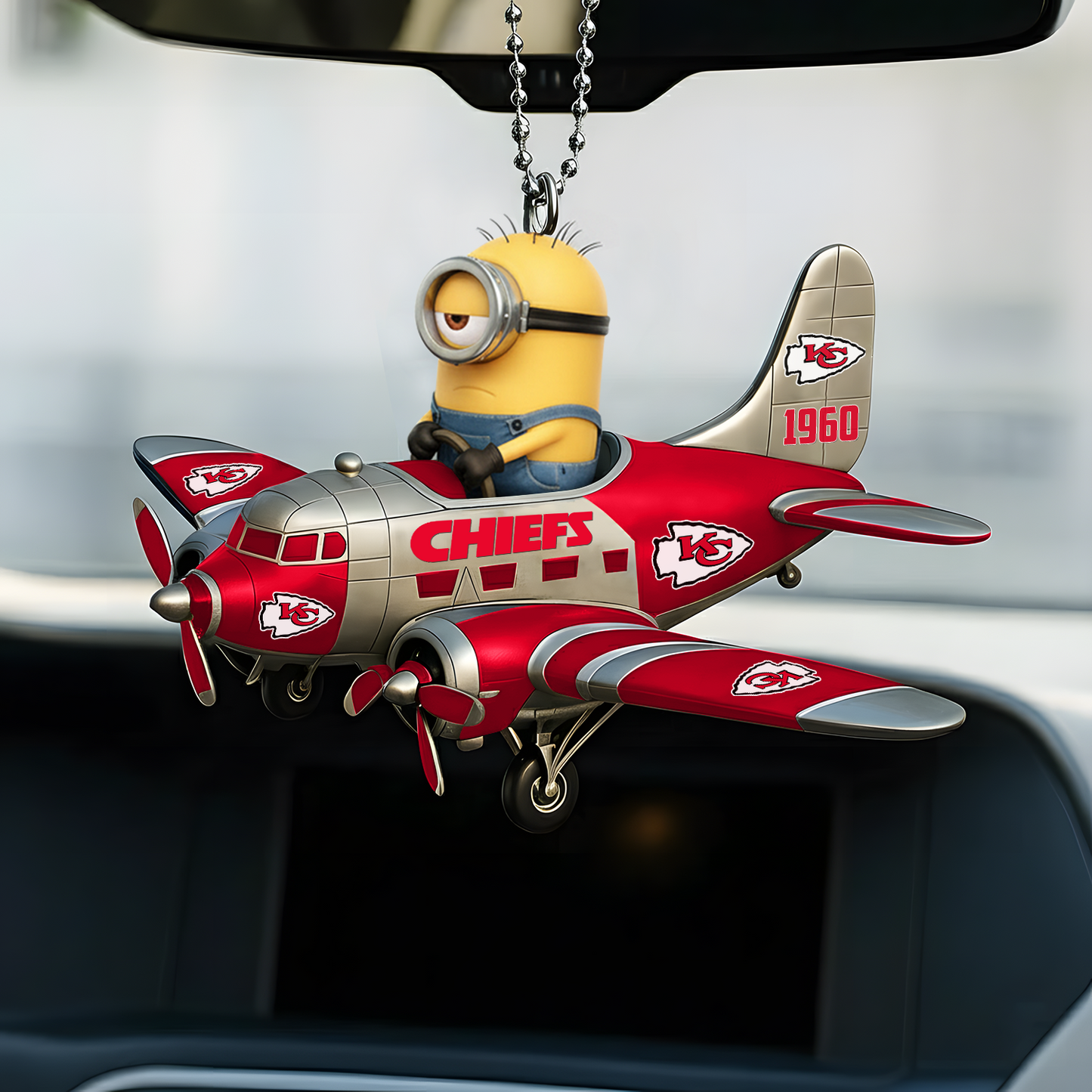 Premium NFL KC x MINI Car Ornament V1 DATND TANTD
