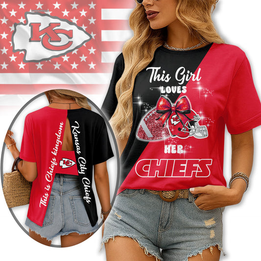 Premium NFL KCC Back Slit Short Sleeve V1 NMD NHM