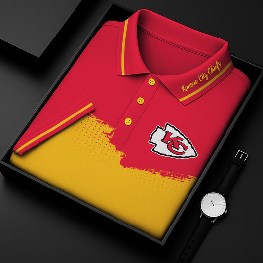 Premium NFL KCC Color Fade Polo Shirt V9 NMD NHM