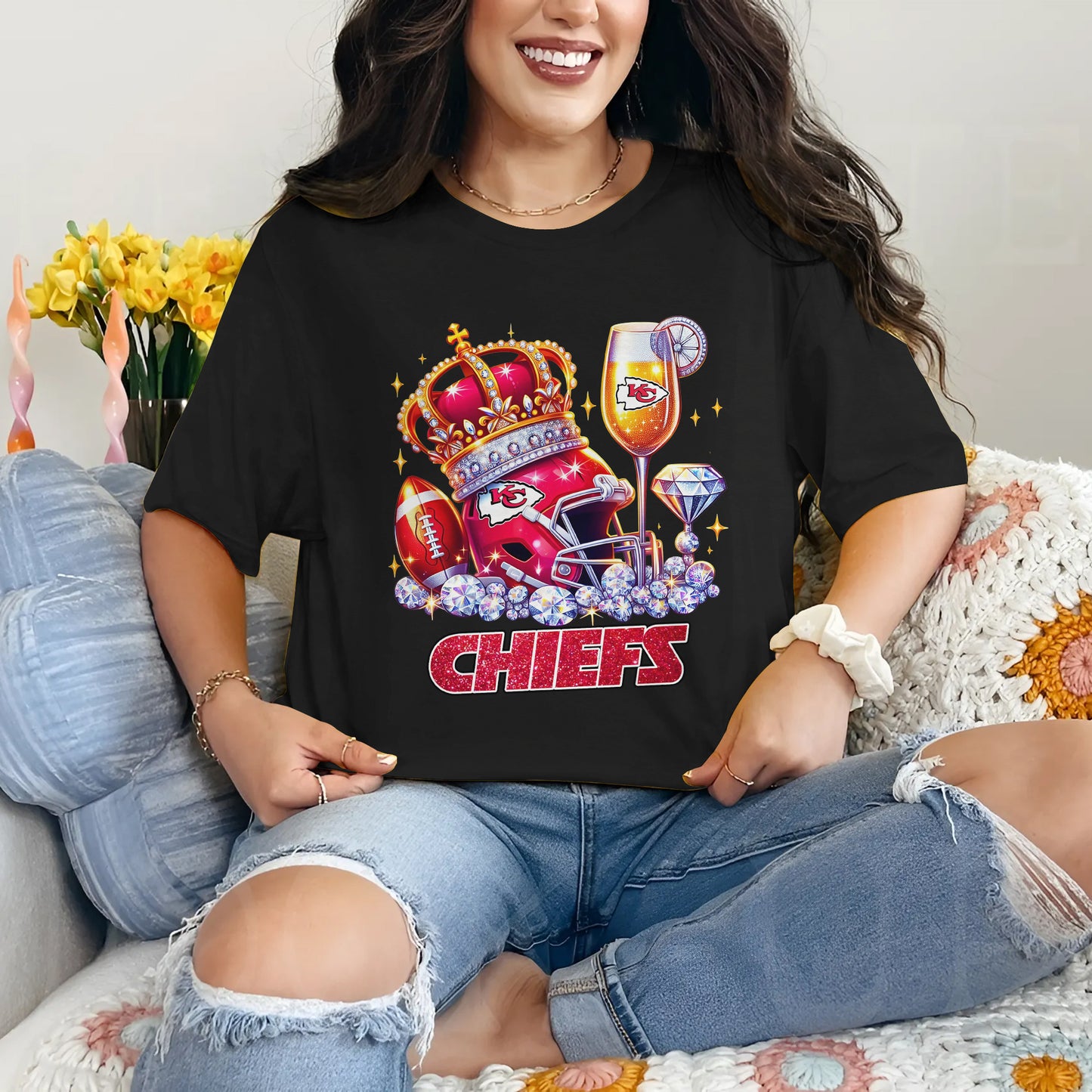 Premium NFL KCC Diamond T-shirt  V5 NMD NHM