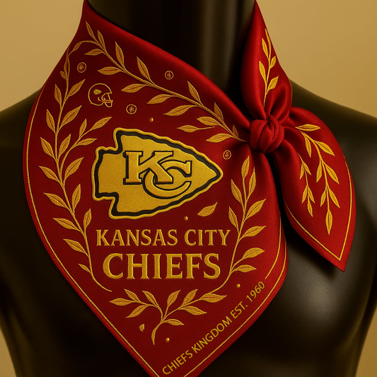 Premium NFL KCC SQUARE SILK SCARF V1 NMD NTL