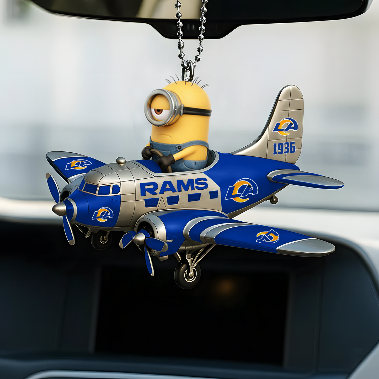 Premium NFL LAR x MINI Car Ornament V1 DATND TANTD