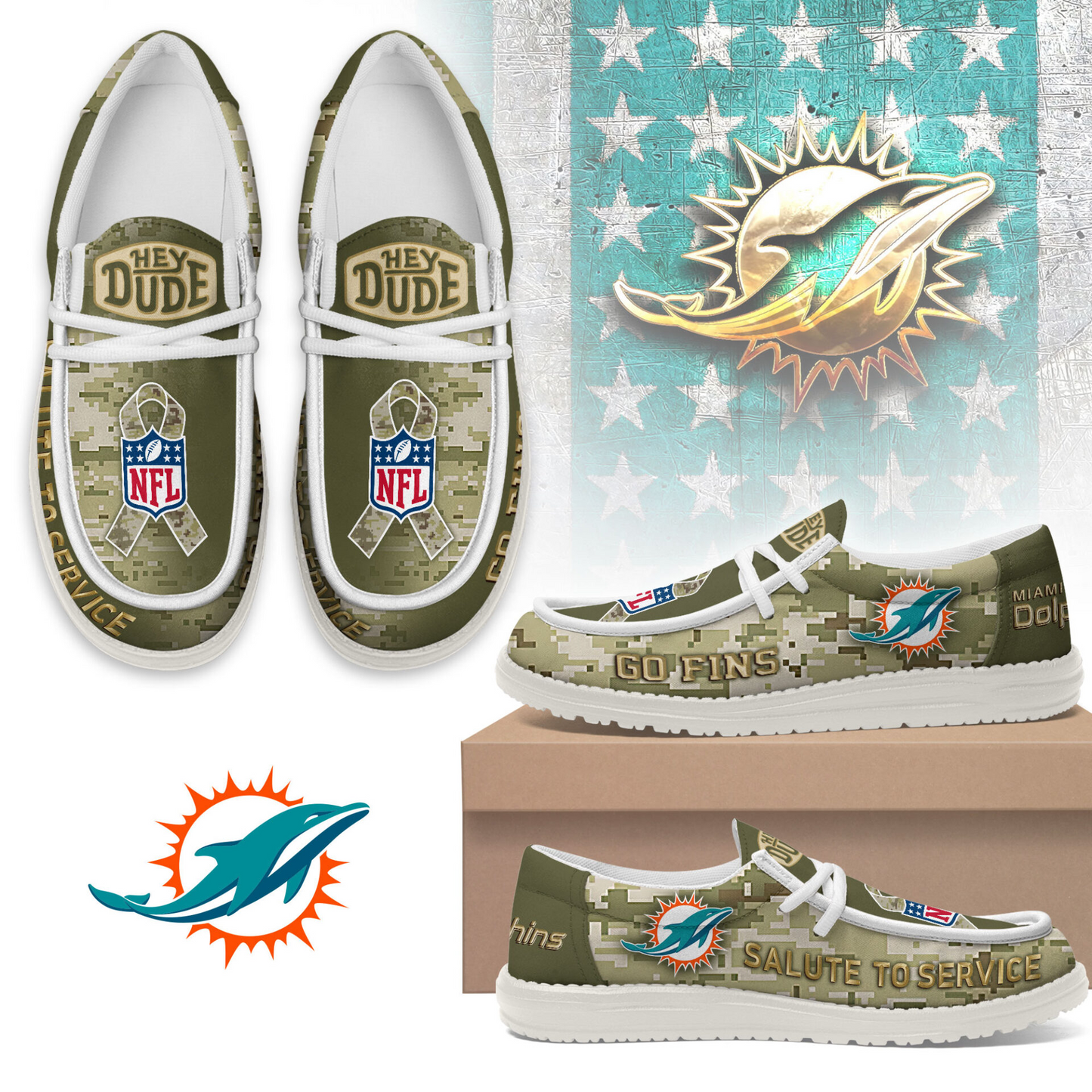 Premium NFL MIA Salute to Service Loafer V2 NMD TTV
