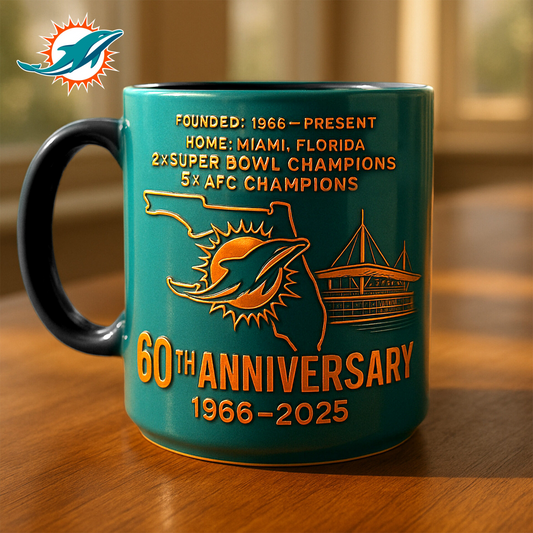 Premium NFL MIA The Anniversary Mug V1 NAK