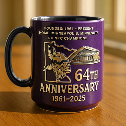 Premium NFL MIN The Anniversary Mug V1 NAK