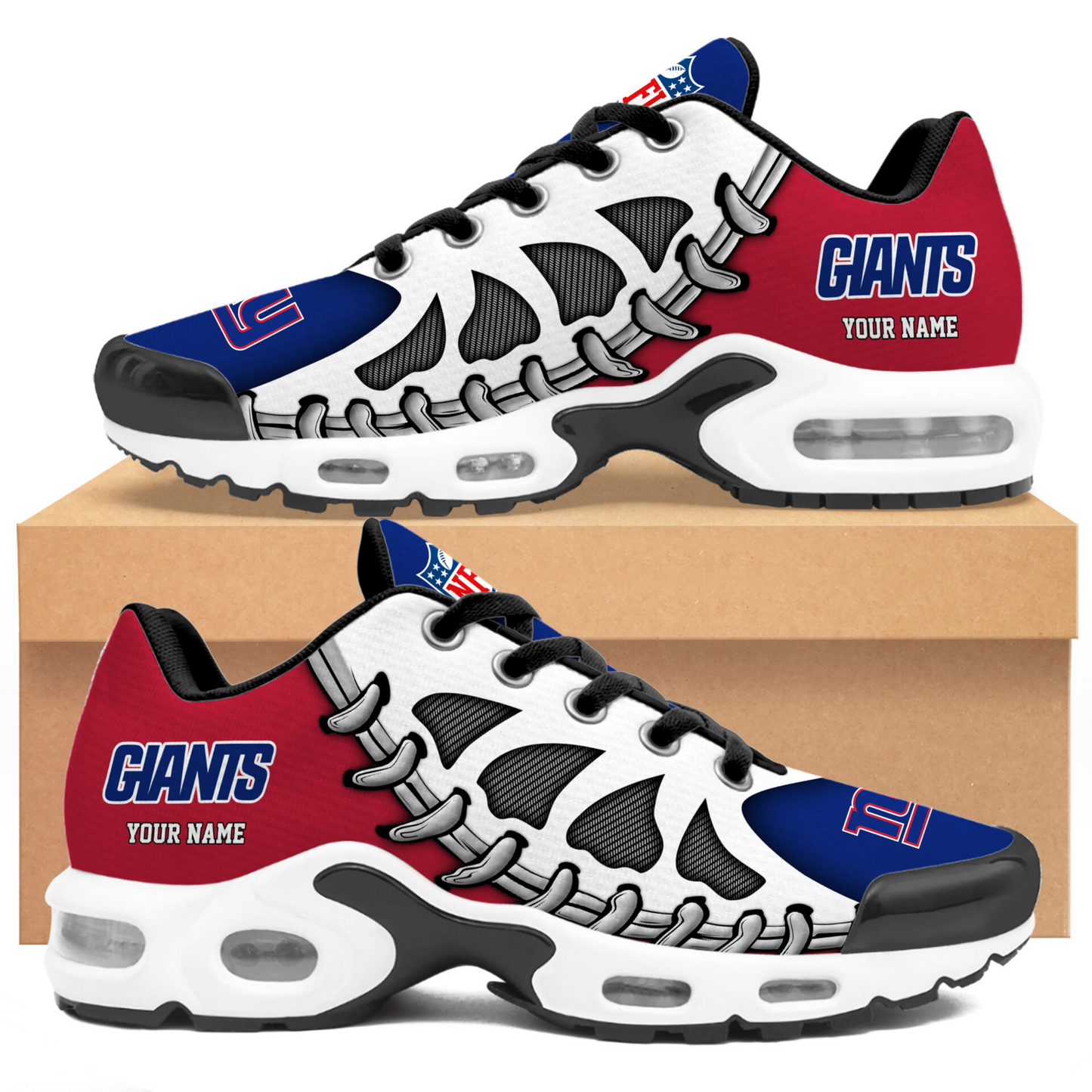 Premium NFL NYG Spine Rush Air Max Sneaker V4 NMD  TTV