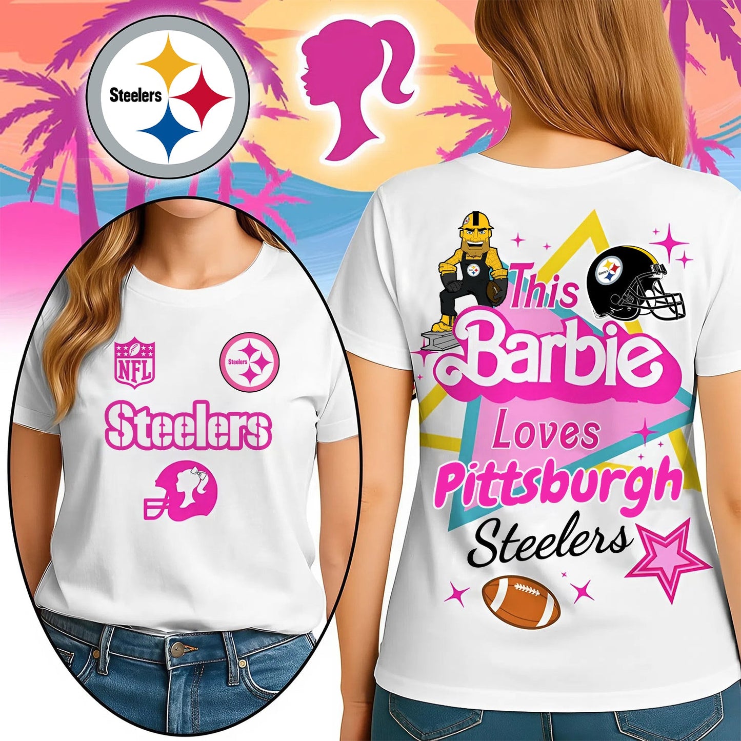 Premium NFL PBS Barbie T-shirt V10 NMD NHM