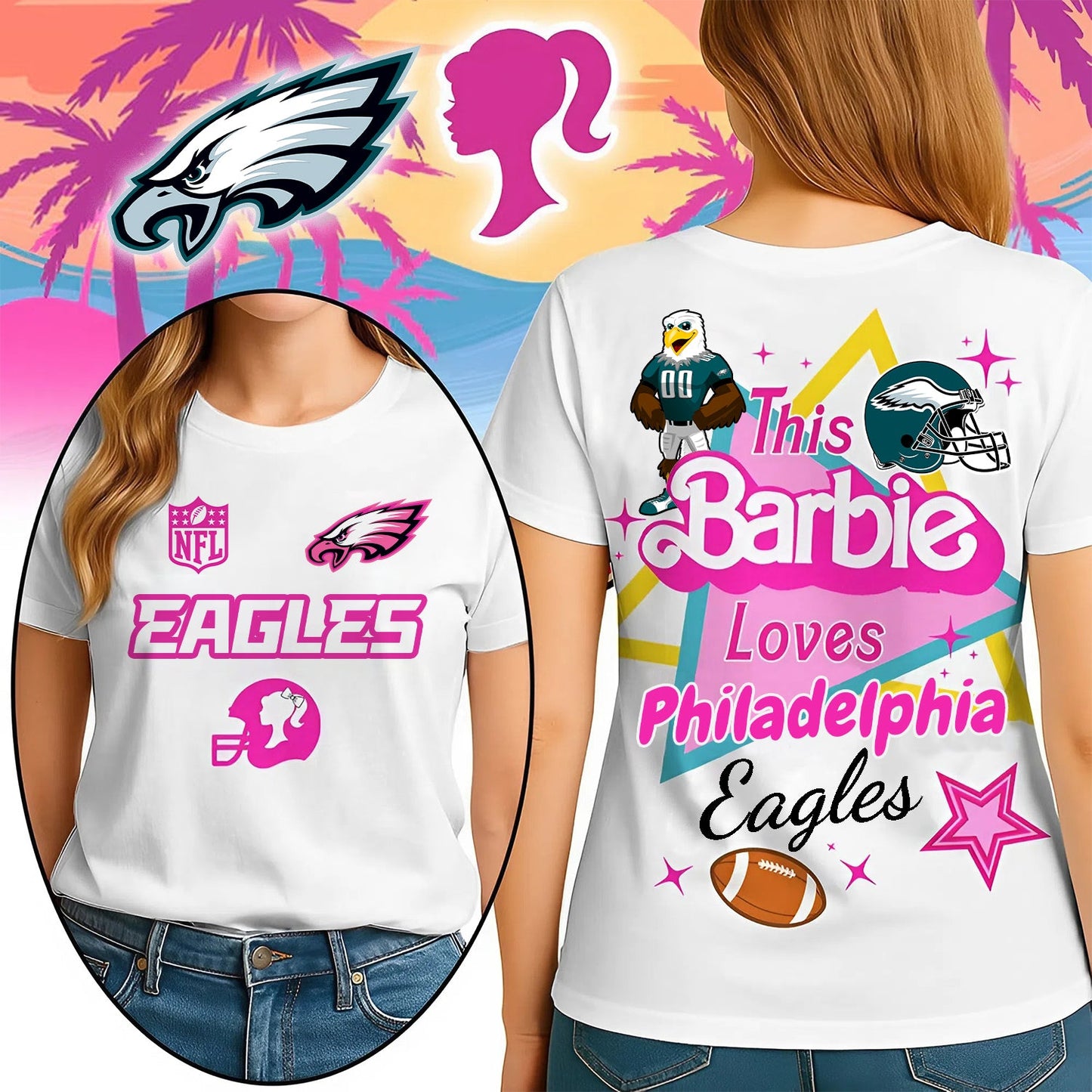 Premium NFL PLE Barbie T-shirt V10 NMD NHM