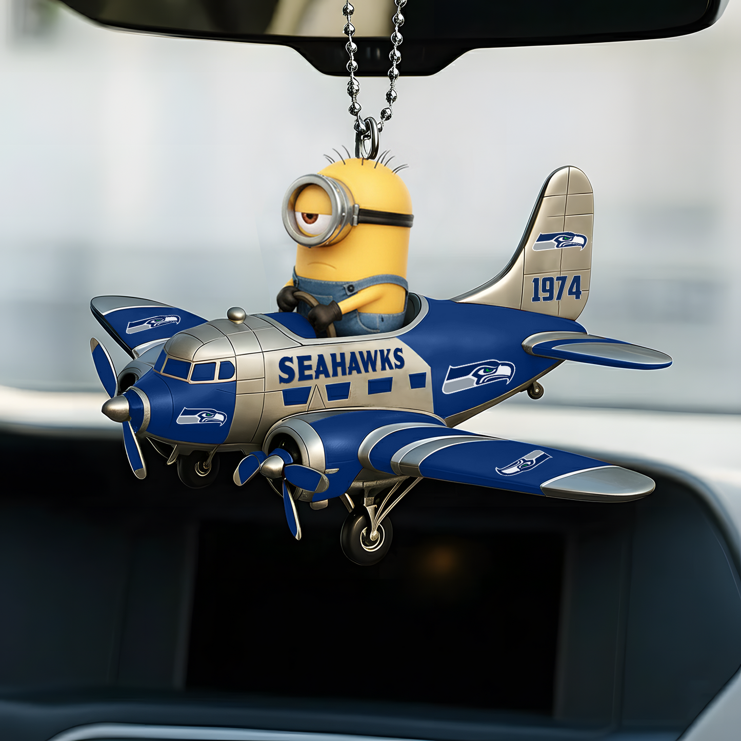 Premium NFL SEA x MINI Car Ornament V1 DATND TANTD
