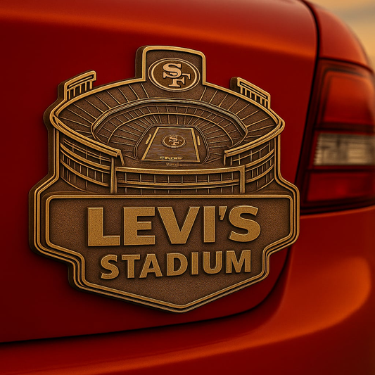 Premium NFL SF49 3D Car Name Badge V1 NMD NTL