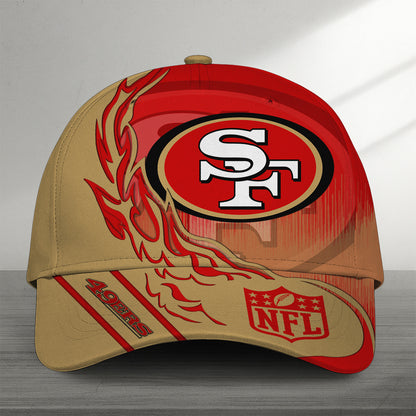 Premium NFL SF49 Flame Burst Cap V10 NMD NHM