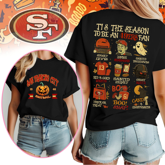 Premium NFL SF49 HALOWEEN T-shirt V1 NMD TTV