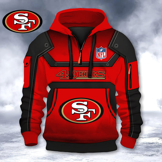 Premium NFL SF49 Hoodie Half Zipper V1 NMD NHM