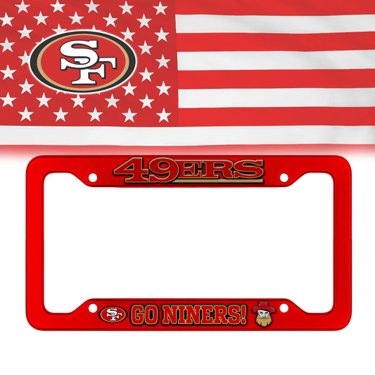 Premium NFL SF49 License Plate Frame HI V1 NMD NHM