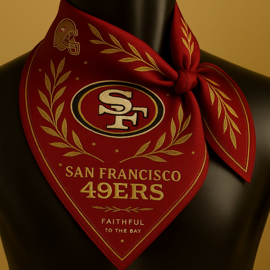 Premium NFL SF49 SQUARE SILK SCARF V1 NMD NTL