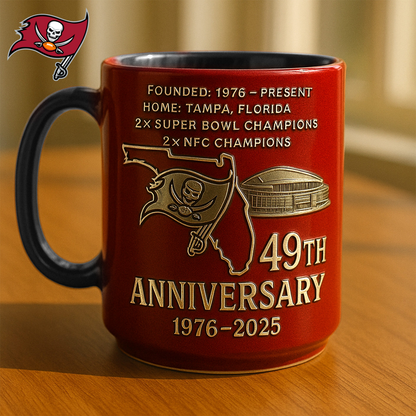 Premium NFL TB The Anniversary Mug V1 NAK