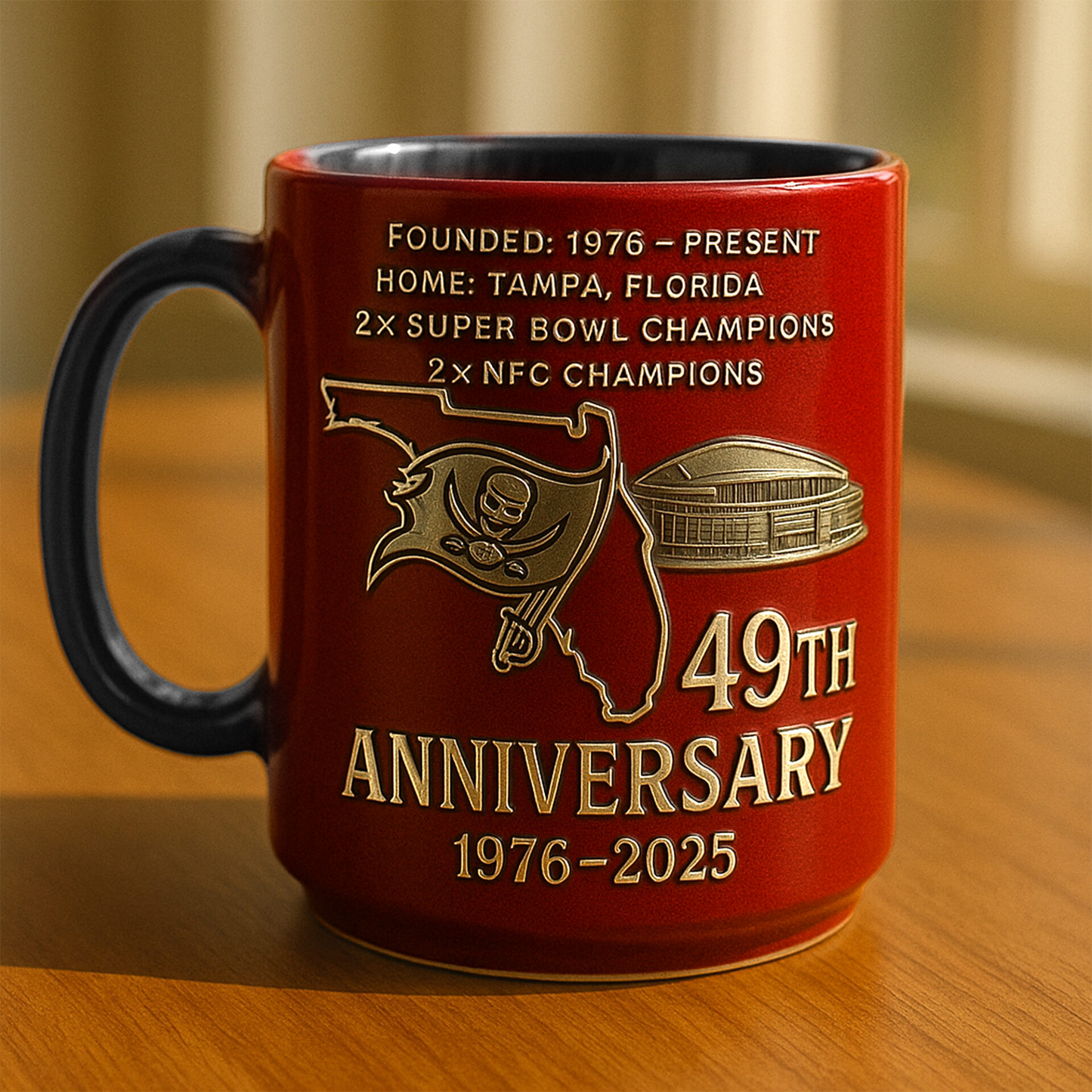 Premium NFL TB The Anniversary Mug V1 NAK