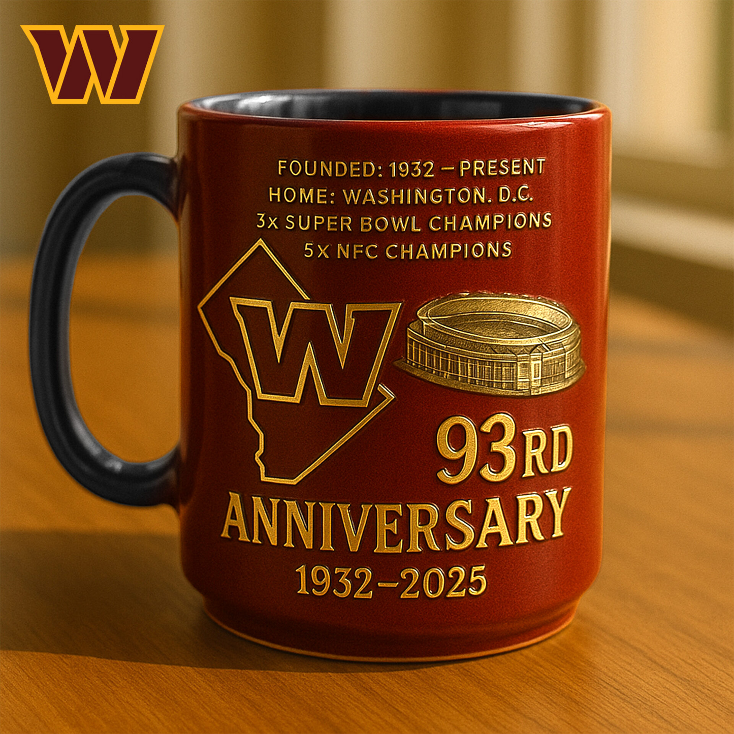 Premium NFL WAS The Anniversary Mug V1 NAK