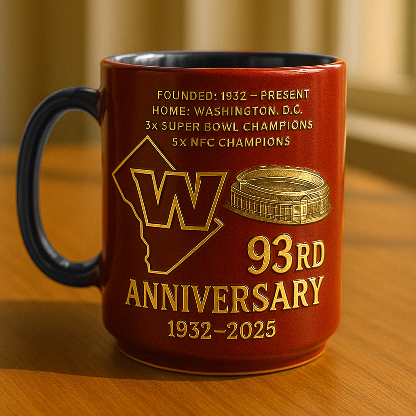 Premium NFL WAS The Anniversary Mug V1 NAK