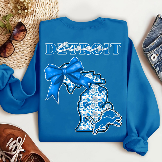 Premium NFL x DET Cozy State Bow Sweatshirt TUANND TANTD