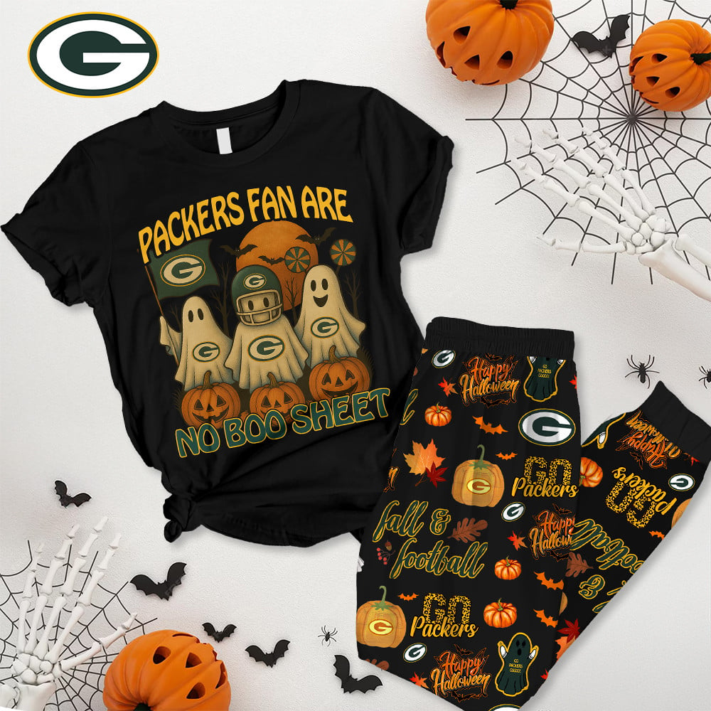 Premium NFL X GB Halloween Pajamas Set NDT NHM