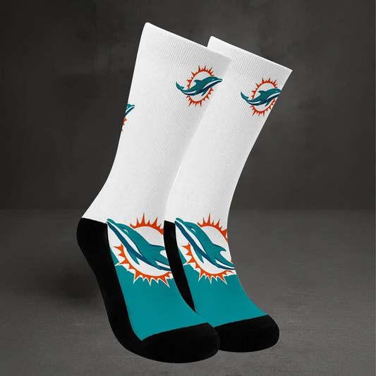 PREMIUM NFL X MIA Unisex Elevate Crew Socks 2025 NDT TDT25
