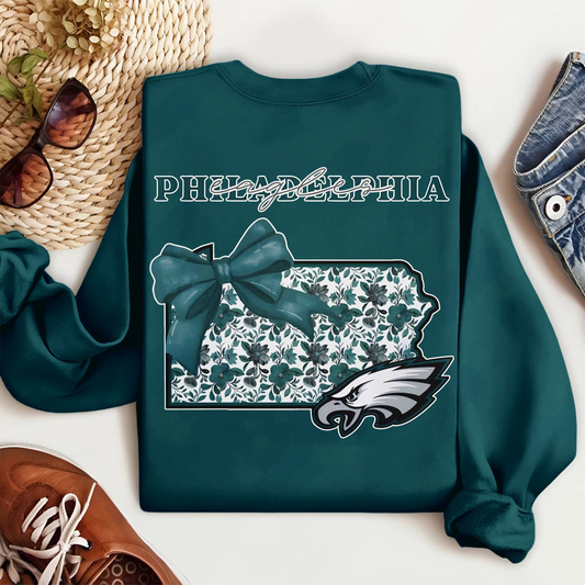 Premium NFL x PHI Cozy State Bow Sweatshirt TUANND TANTD