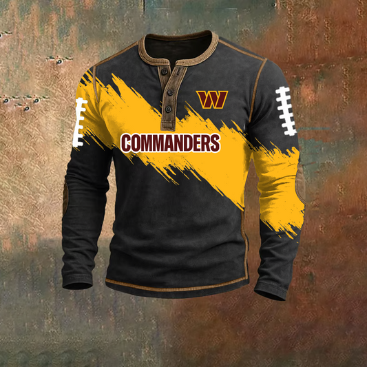 PREMIUM NFL X WAS HENLEY LONG SLEEVE OUTFIT SHIRT NDT TDT