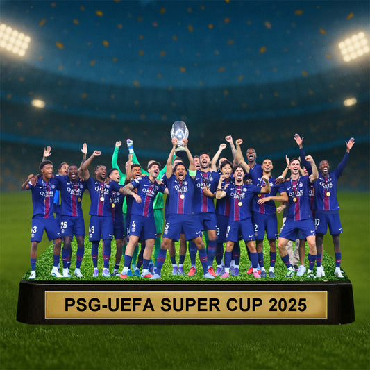 Premium PSG Conquering Europe 2025 V2 Acrylic Plaque NMD NHM
