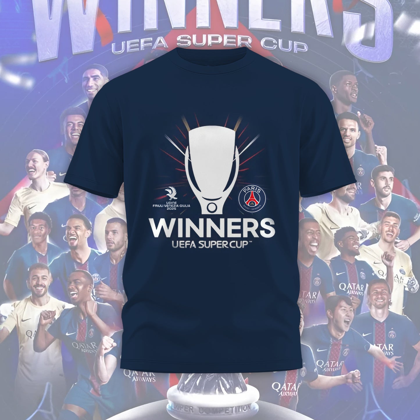Premium PSG UEFA Super Cup Champions V1 t-shirt NMD NHM