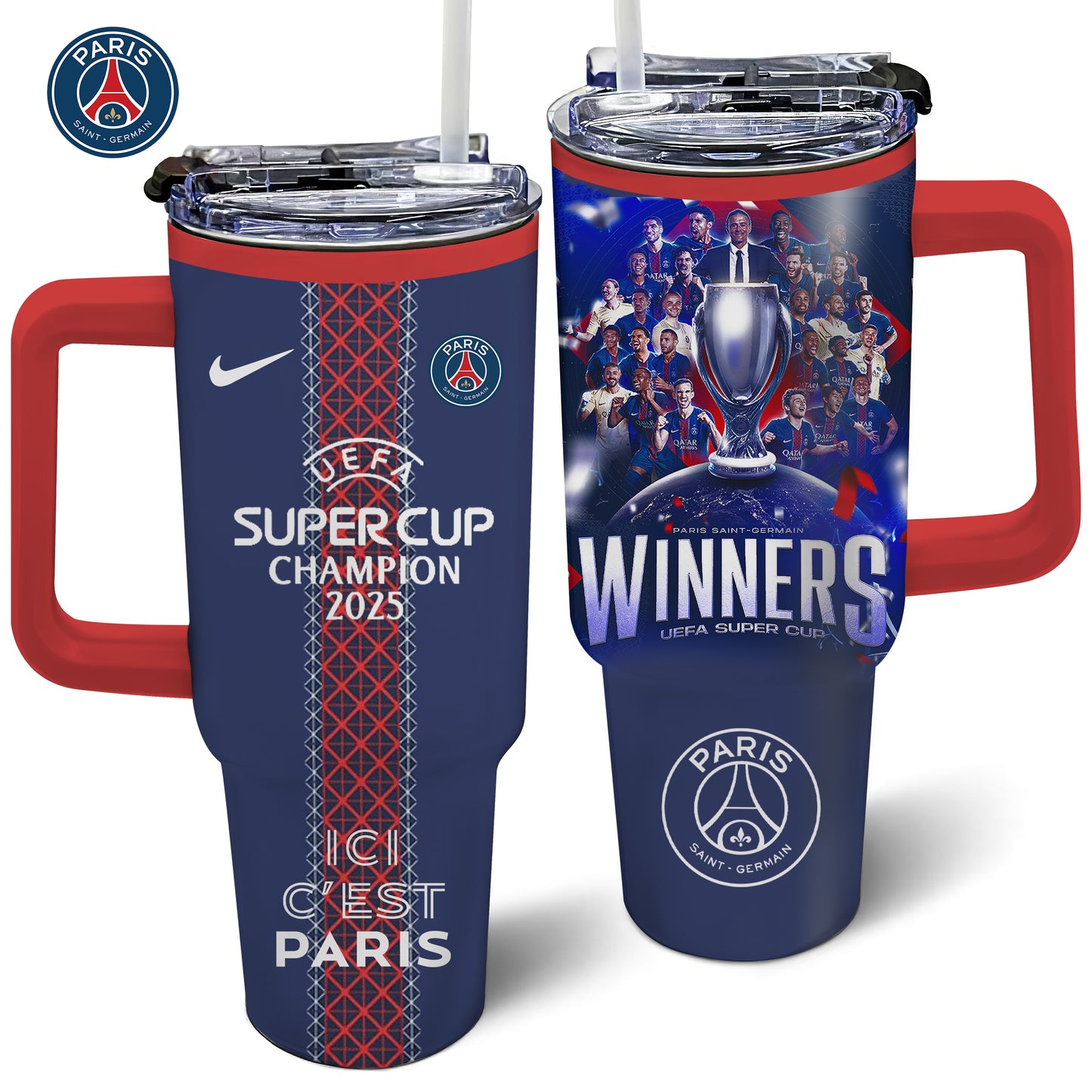 Premium PSG UEFA Super Cup Champions V1 Tumbler NMD25 TTV