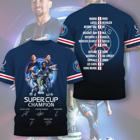 Premium PSG UEFA Super Cup Champions V2 t shirt NMD NHM