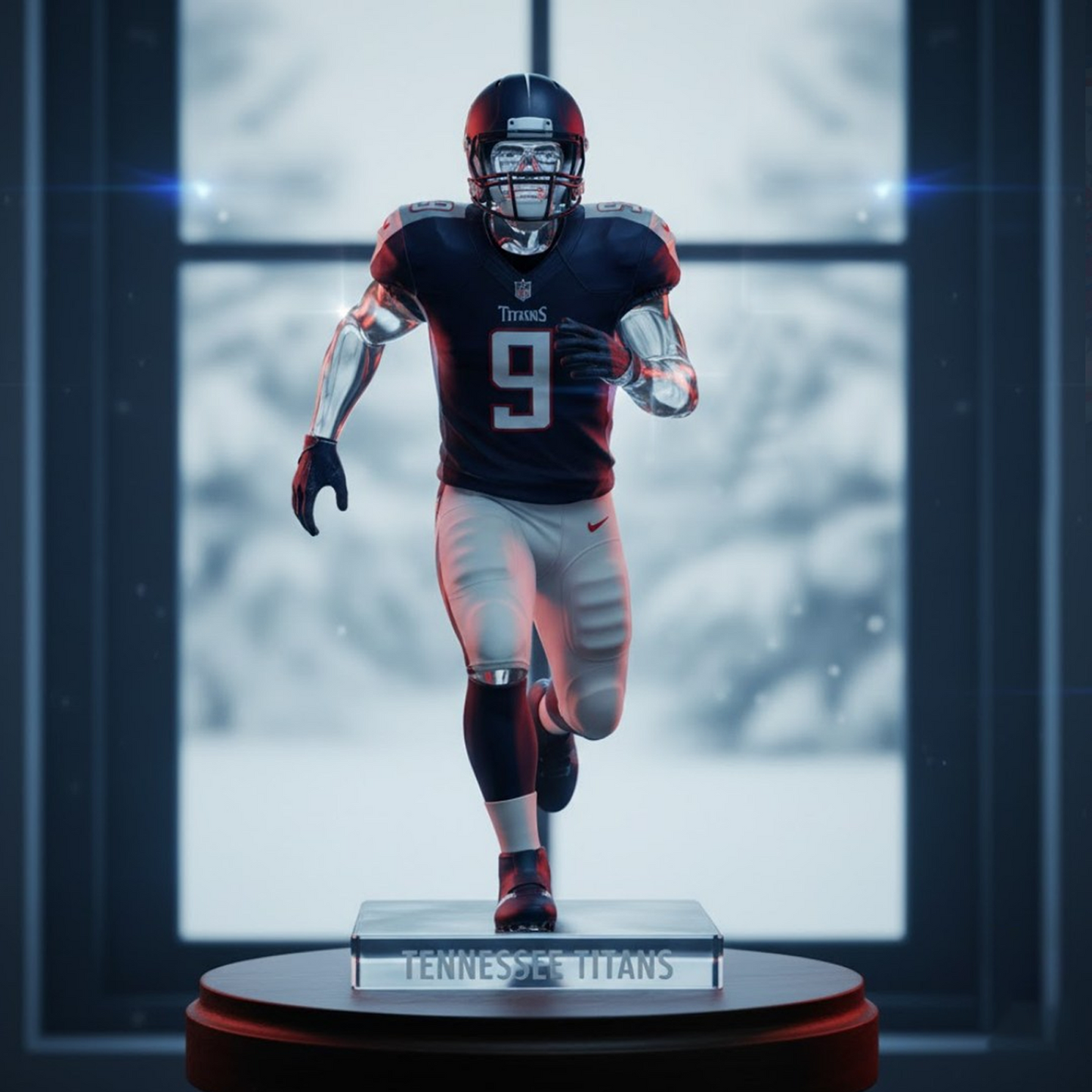 Premium TEN x NFL Crystal Style Desktop Ornament DatND DVT