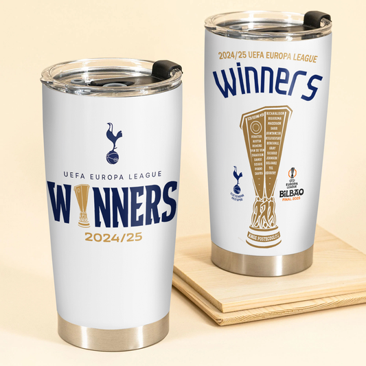 Tottenham Hotspur UEFA Europa League Champion 2025 V8 Tumbler DDTCTND